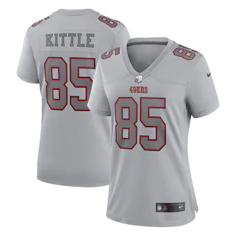 womens nike george kittle gray san francisco 49ers atmosphe